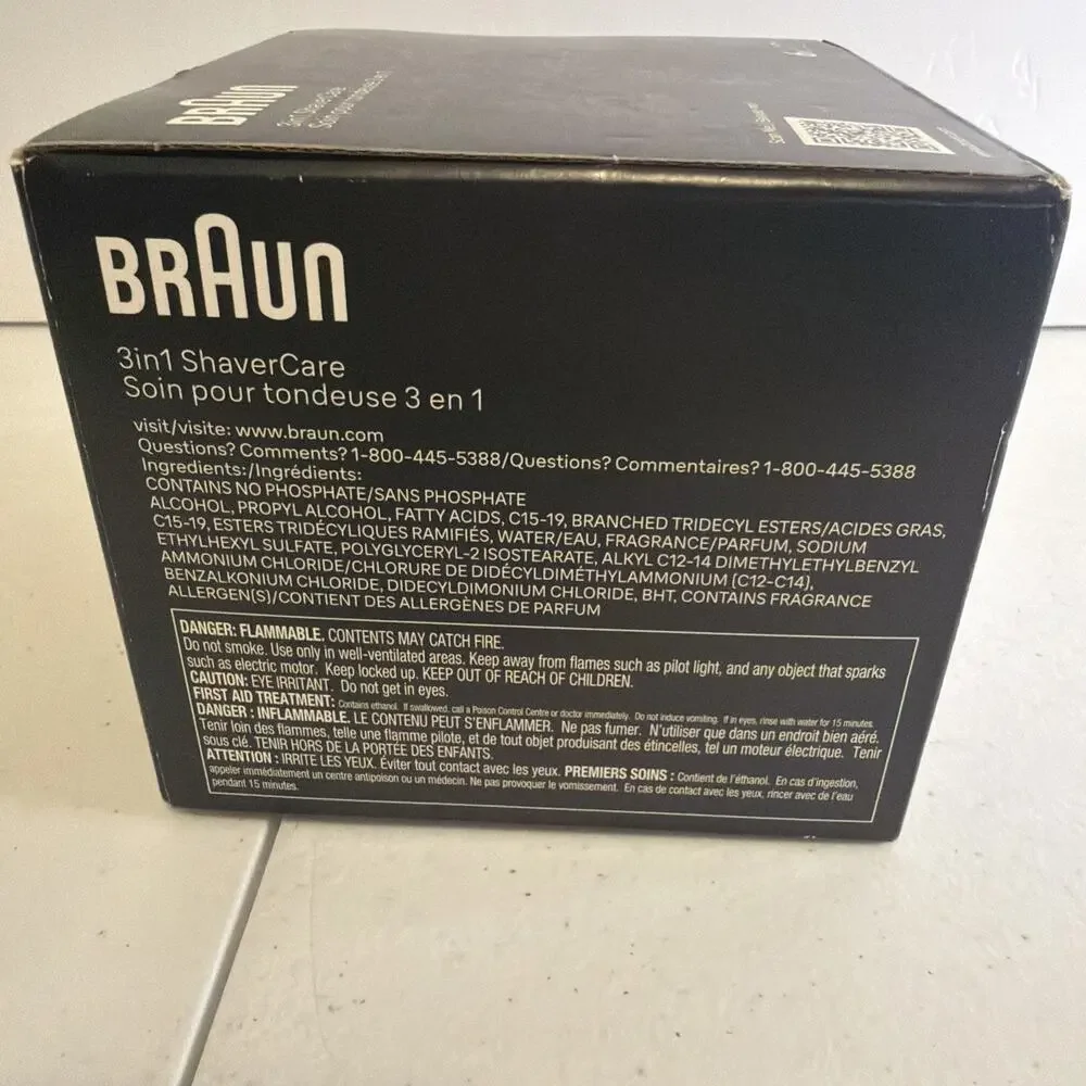 Braun 3 in 1 ShaverCare Cleaning Cartridges Lemon Fresh 6 Pack NEW Sealed